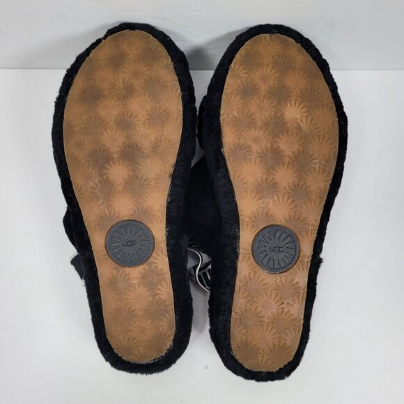 UGG Black Oh Yeah Women's Slide Slipper S/N 1107953 US Size 11 - Picture 8 of 9